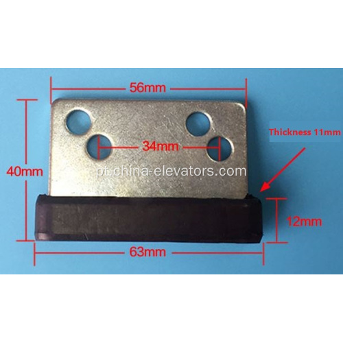 Sapata guia de porta YA098C118G01 para elevadores Mitsubishi